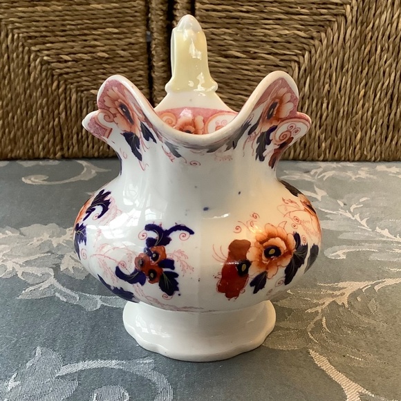 John Ridgway & Co: Porcelain Milk Jug. Bentick pattern (Buclugh or Buccleugh). - Picture 3 of 6